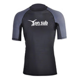 Maxbell Men Surfing Rash Guard Short Sleeve Top Quick Drying T-Shirt Swimwear XXXL