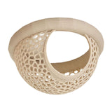 Maxbell Aquarium Hammock Ornament Breeding Decorative Tank Accessory Decor Hide Cave Beige