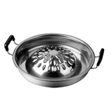 Maxbell BBQ Pot Pan 28cm Cookware Utensil Dual Use BBQ Pan for Meats Vegetables