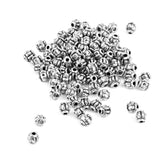 Maxbell 200± Alloy Spacer Beads Pumpkin Round Ball Gold/Silver DIY Jewelry Making 4mm