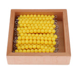 Maxbell Maxbell Montessori Addition Subtraction Multiplication Division Learning Toy - 45Pcs Tens Beads Bar