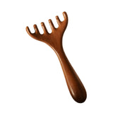 Maxbell Manual Head Massager Portable Guasha Scraping Brush for Home Women Men Hotel 14.5x7cm