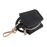 Maxbell Rings Holder Keychain Stylish Zipper Portable for Mother Gift Sports Earrings Black