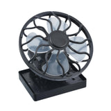 Maxbell Solar Fan Picnic Fan with Clamp Mount Small Fan Hiking Handsfree Clip on Fan