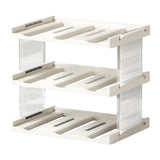 Maxbell Cup Storage Rack Basement Drinks Kitchen Organization Water Bottle Organizer 33x22x27.5cm Clear