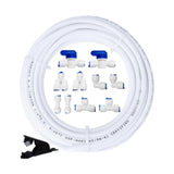 Maxbell Refrigerator Water Line Kit Ice Machine PE Portable Water Tube Connector Kit
