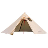 Maxbell Maxbell Hot Tent with Flue Pipe Window Waterproof 4 Season for Bushcraft Khaki