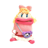 Maxbell Cute Doll Crossbody Bag Boho Phone Bag Knitted Bag for Vacation Beach Summer