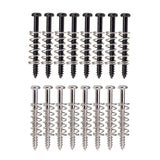 Maxbell Electric Guitar Humbucker Pickups Adjust Height Screws Springs Black+Sliver