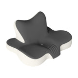 Maxbell Reading Pillow Soft Bed Sitting up Lying Versatile Ergonomic Cervical Pillow Gray Beige