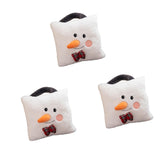 3 Pieces Christmas Plush Throw Pillow Cute Stuffed Pillow for Bedroom Indoor