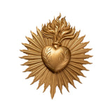 Maxbell Sacred Heart Resin Wall Decoration Wall Art Work for Housewarming Sacraments Gold