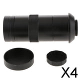 4x100X Magnification C-mount Lens for Digital Industrial Microscope Cameras