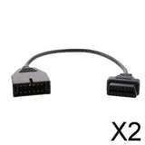 Maxbell 2x12 Pin OBD1 to 16 Pin OBD2 Connector Adapter Cable for GM Chevrolet