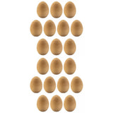 Maxbell 20 Pcs Wood Simulation Eggs Ornament Paint Exercise Home Party Decoration