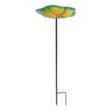 Maxbell Bird Bath Bowl Sturdy Birdbath Outdoor Bird Feeder for Courtyard Yard Garden green