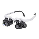 Maxbell Miniature Magnifying Glass Engraving Tool Telescopic Portable with LED Light