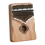 Maxbell Portable Mbira Compact Small Musical Instruments Thumb Piano for Music Lover Light brown