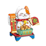 Maxbell Fortune Cats Building Blocks New Year Ornaments for Age 6 7 8 Girls Boys