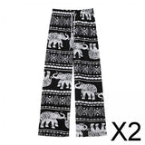 Maxbell 2xYoga Pants Boho Thai Beach Baggy Pants Hippy Female Harem Trousers White