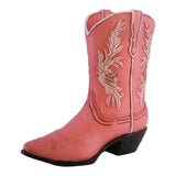 Maxbell Resin Vase Cowgirl Boot Vase Cute Dried Flower Vase for Farmhouse Book Shelf Pink