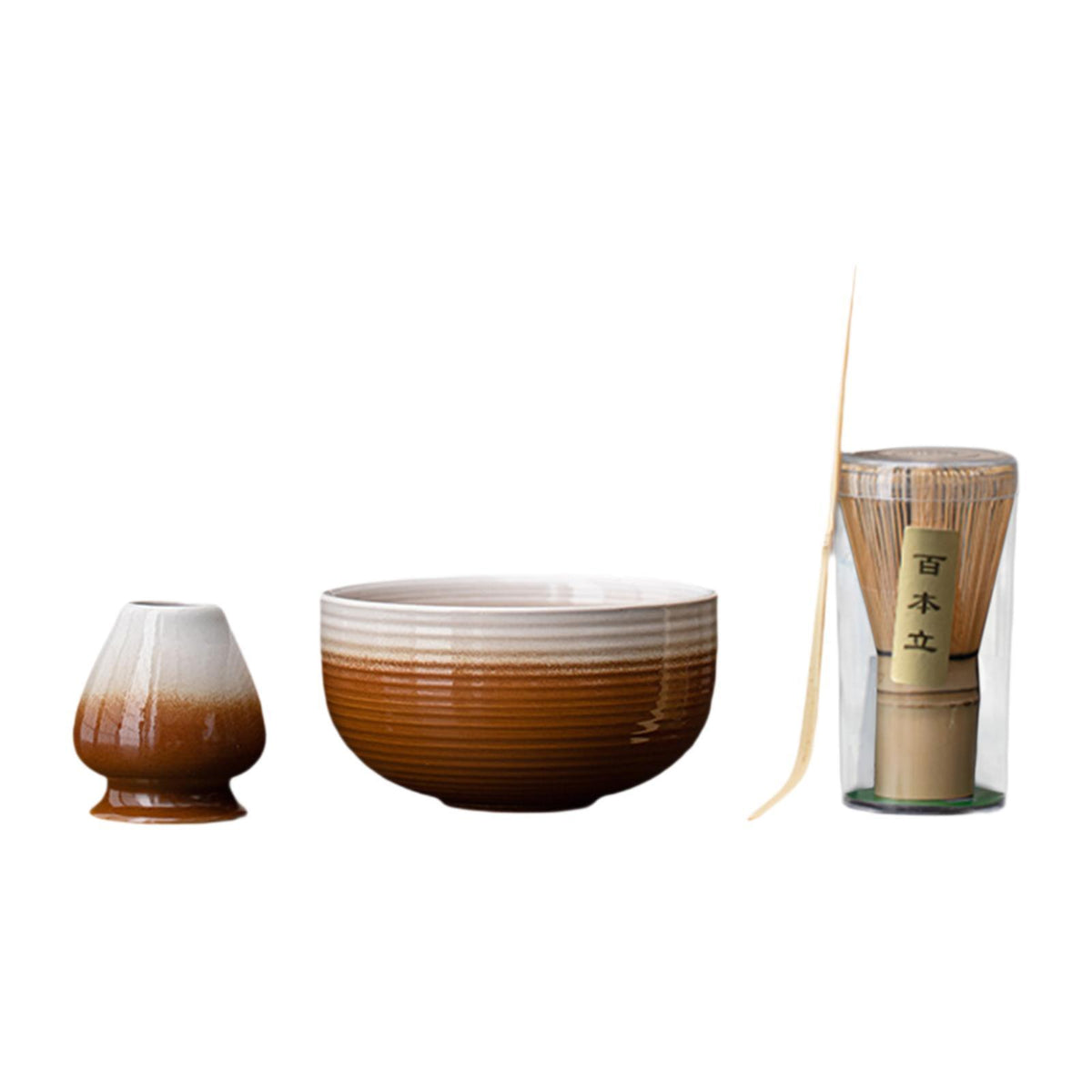 Maxbell Matcha Whisk Set Portable Matcha Set for Tea Lover Tea Preparation Tea House Coffee White Thread