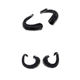 Maxbell 4x Artificial Ram Horns Costume Accessory for DIY Gothic Hair Headband Hoop