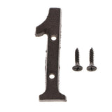 Maxbell 13x Wrought Iron Antique House Door Number Sign Plaque DIY Digit Number 1