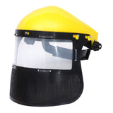 Maxbell Face Shield Sturdy Good Ventilation Mask for Gardening Yard Work Woodworking Yellow