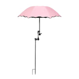 Maxbell Plant Umbrellas for Outdoor Plants Planter Shade Cover for Patio Garden Beds Pink