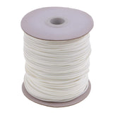 Maxbell 80 Meters 2mm Cotton Waxed Cord Beading DIY Jewelry Making Thread White - Aladdin Shoppers