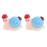 Maxbell Resin Miniature Fairy Garden Micro Landscape Bonsai Pot Decor Snail Blue - Aladdin Shoppers