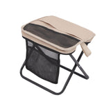 Maxbell Folding Backpack Stool Ottoman Portable Camping Chair for Home Garden Adults Khaki and S