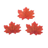 Maxbell 50pcs Fall Wedding Maple Leaf Leaves Favor Decorations Photo Props Orange - Aladdin Shoppers