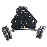Maxbell 3wd Omni Directional Wheel Smart Car Chassis with Encoder Motor Double-deck