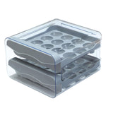 Maxbell Maxbell Refrigerator Egg Storage Box Pull Out Egg Tray for Cabinet Kitchen Organizer Gray