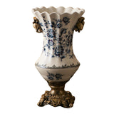 Ceramic Flower Vase Vintage Table Centerpiece for Entrance Living Room Party Style C