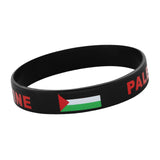 Palestine Wristband Palestinian Flag Bangle Sport Games Palestinian Bracelet Black