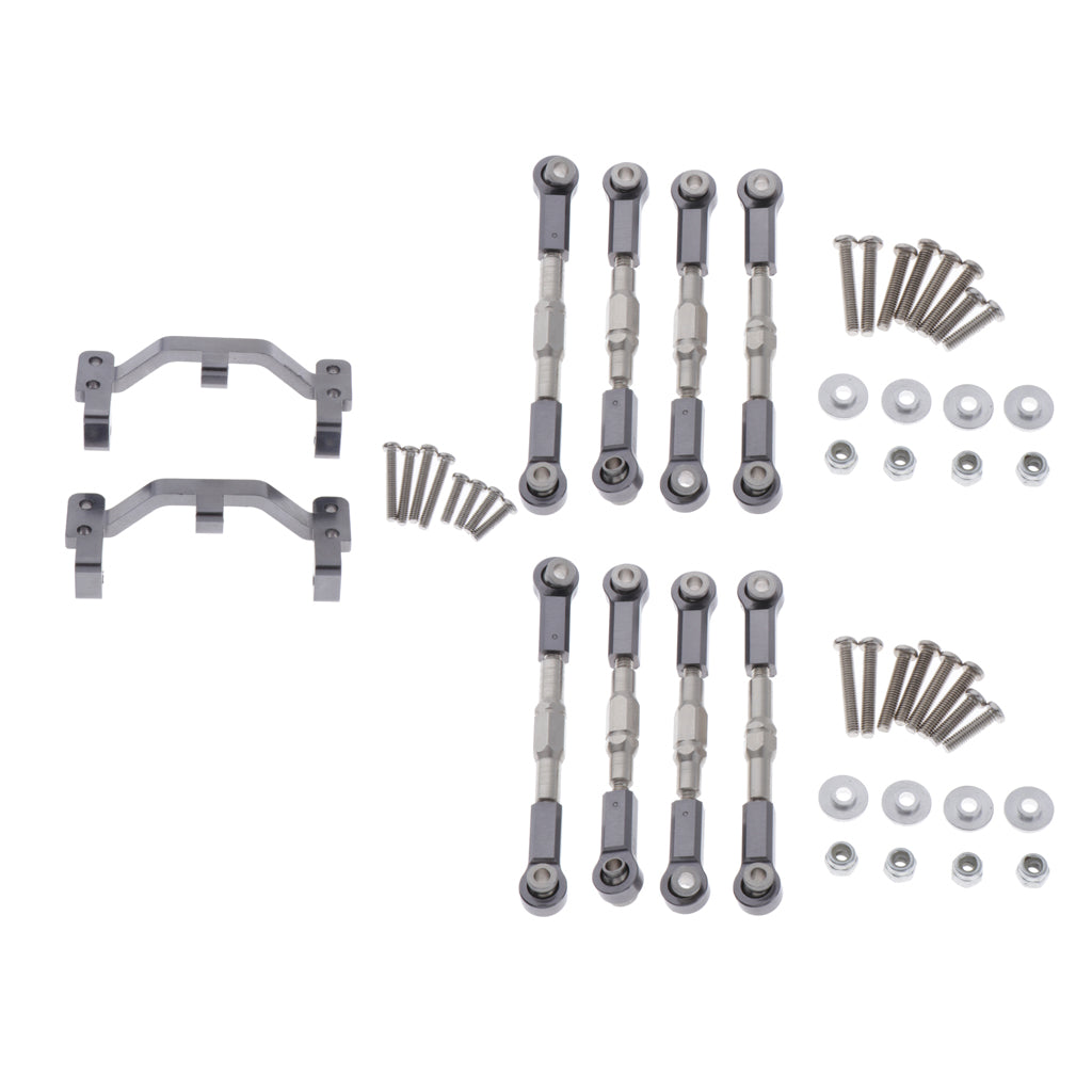 Maxbell RC Car Metal Steering Pull Rod Seat Mount Sets for WPL Pickup Semi-pickup