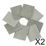 Maxbell 16Pcs Steel Shed Corrugated Tile Miniature Sand Table Material Layouts