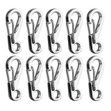 Maxbell 20x Outdoor Camping Carabiner Keychain Clip Snap Split Spring Lock Buckles