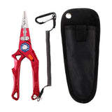 Maxbell Maxbell Multifunctional Long Nose Fishing Plier Hook Remover Wire Line Cutter Red