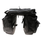 Maxbell Maxbell 43L Bike Black Rear Pack Double Pannier Cargo Saddle Bags Touring Commuter