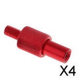 Maxbell 4xFishing Landing Net Connector Fishing Rod Thread Quick Release Adapter Red