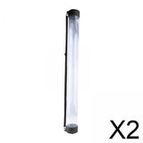 Maxbell 2xPickleball Pick up Tube for Tennis Balls Collection Tennis Ball Picker Upper White