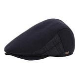 Maxbell Mens Beret Hat Casual Winter Retro Newsboy Hat for Traveling Fishing Camping Navy