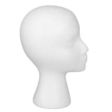 Maxbell Foam Mannequin Head Display Stand Foam Wigs Head for Hairpieces Wigs Glasses