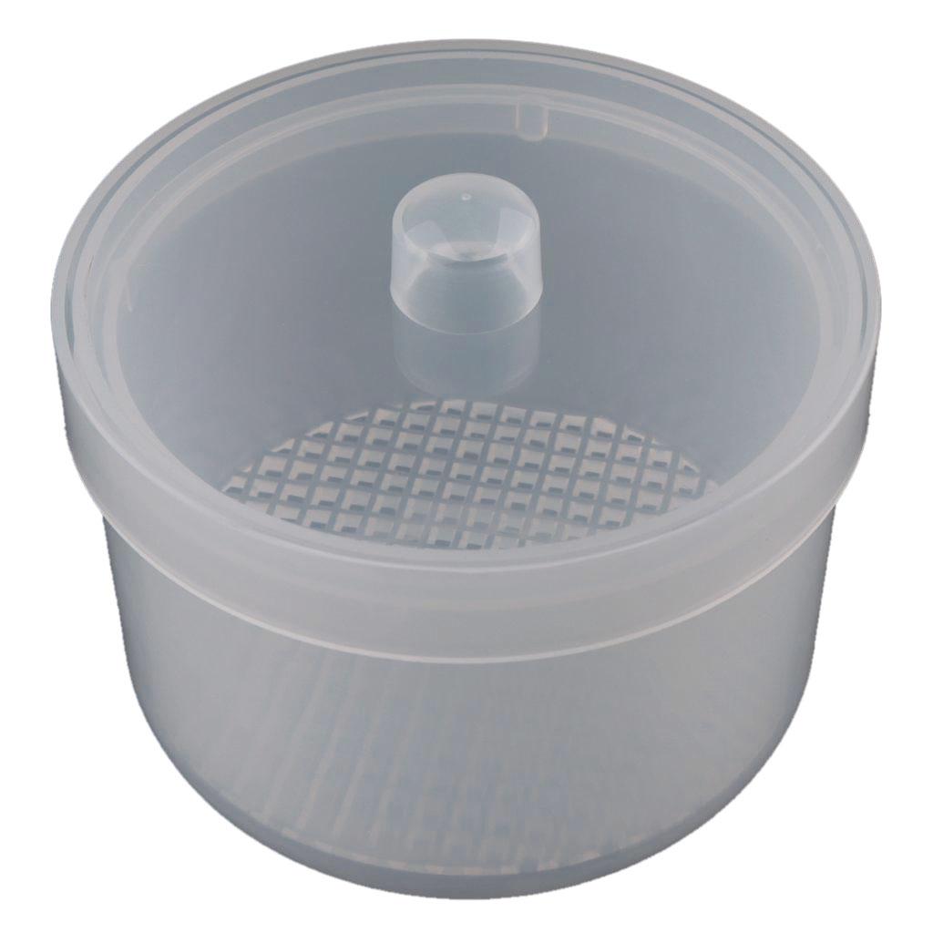 Maxbell Maxbell Plastic Nail Art Drill Bits Cleaning Storage Box Grinding Head Case Clear