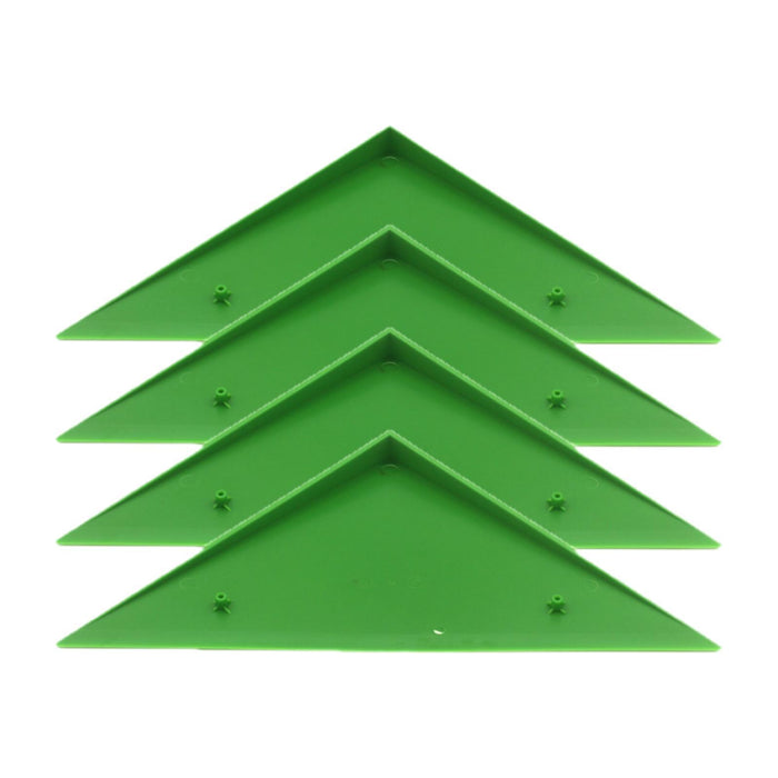 Maxbell 4 Pieces Foosball Table Corner Ramps for Most Tables Sturdy Corner Protector green