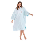 Maxbell Beach Poncho Long Sleeve Super Cosy Quick Dry Beach Towel Surf Swim Blue - Aladdin Shoppers